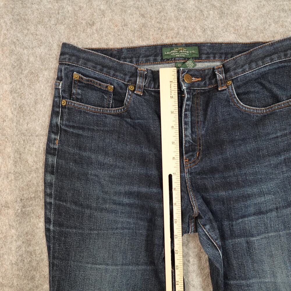 Lauren Ralph Lauren Dark Wash Straight Leg Jeans - Picture 3 of 11